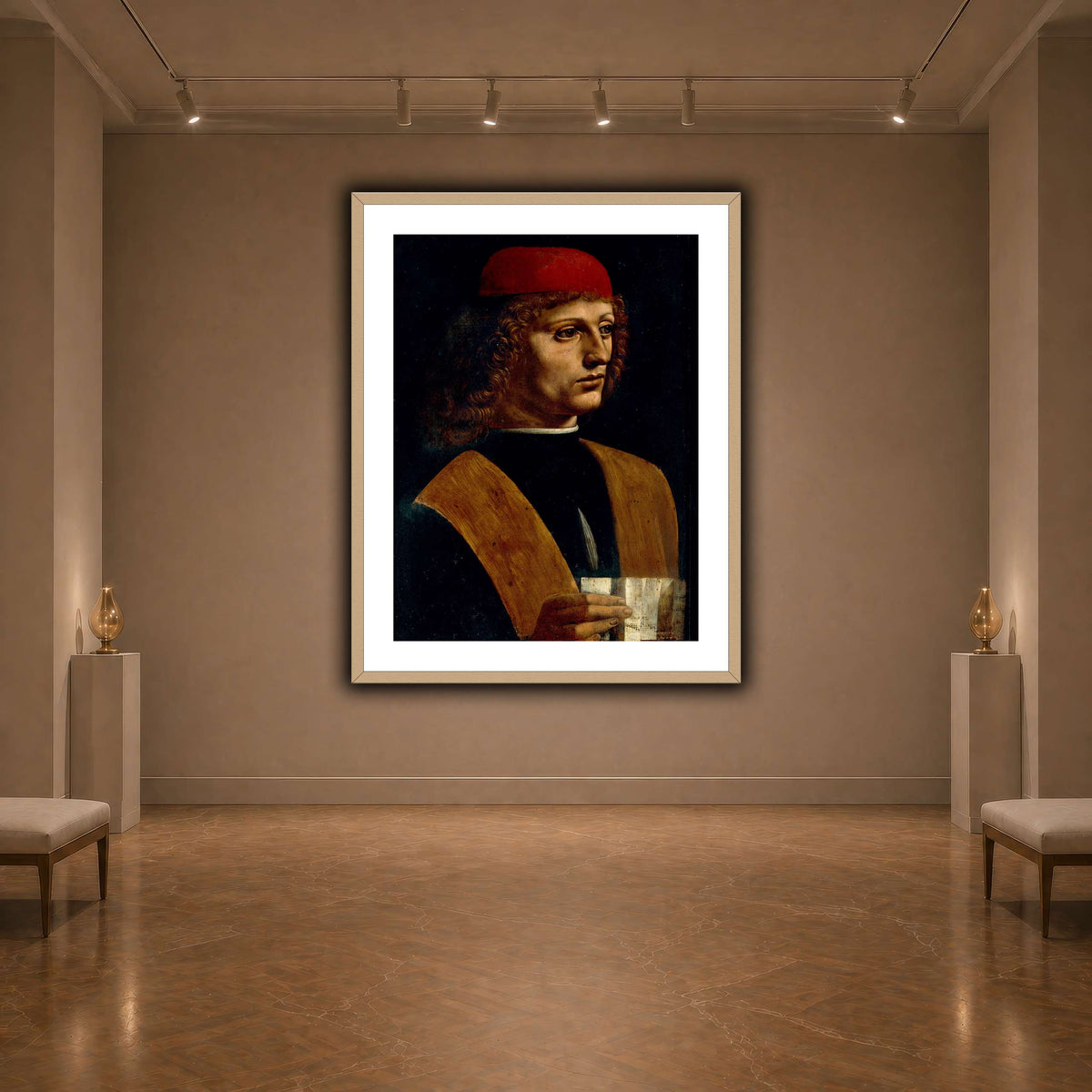 Leonardo_da_Vinci_-_Portrait_of_a_Musician_-_Pinacoteca_Ambrosiana dark neutral-agallery