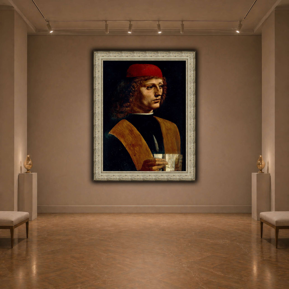 Leonardo_da_Vinci_-_Portrait_of_a_Musician_-_Pinacoteca_Ambrosiana dark neutral-agallery