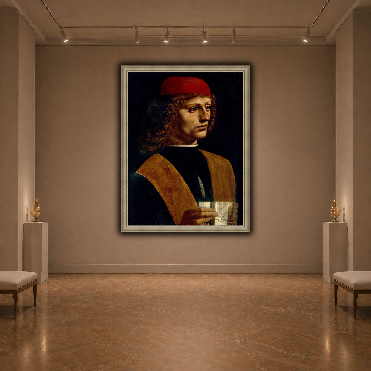 Leonardo_da_Vinci_-_Portrait_of_a_Musician_-_Pinacoteca_Ambrosiana dark neutral-agallery