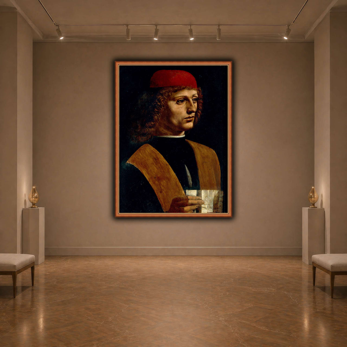 Leonardo_da_Vinci_-_Portrait_of_a_Musician_-_Pinacoteca_Ambrosiana dark neutral-agallery