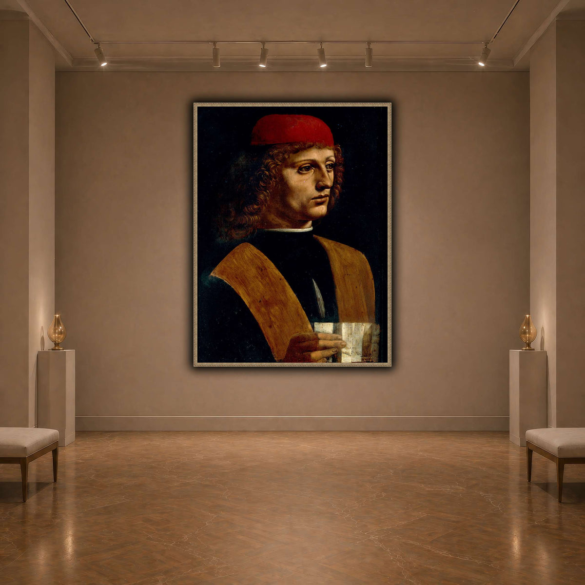 Leonardo_da_Vinci_-_Portrait_of_a_Musician_-_Pinacoteca_Ambrosiana dark neutral-agallery
