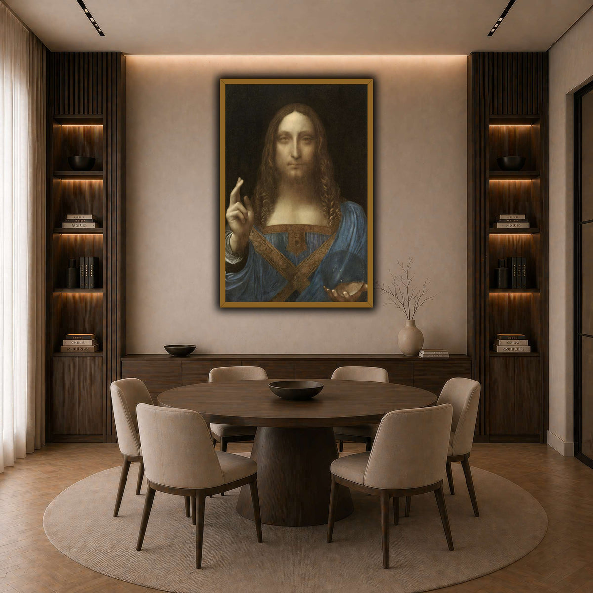 Leonardo_da_Vinci,_Salvator_Mundi_result dark neutral-dining room