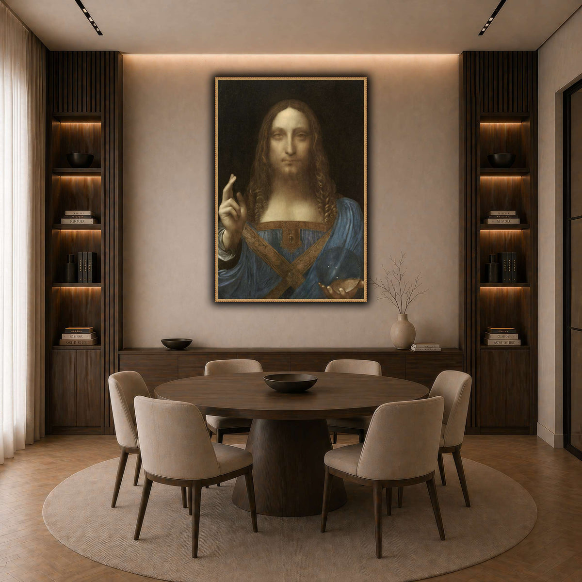 Leonardo_da_Vinci,_Salvator_Mundi_result dark neutral-dining room