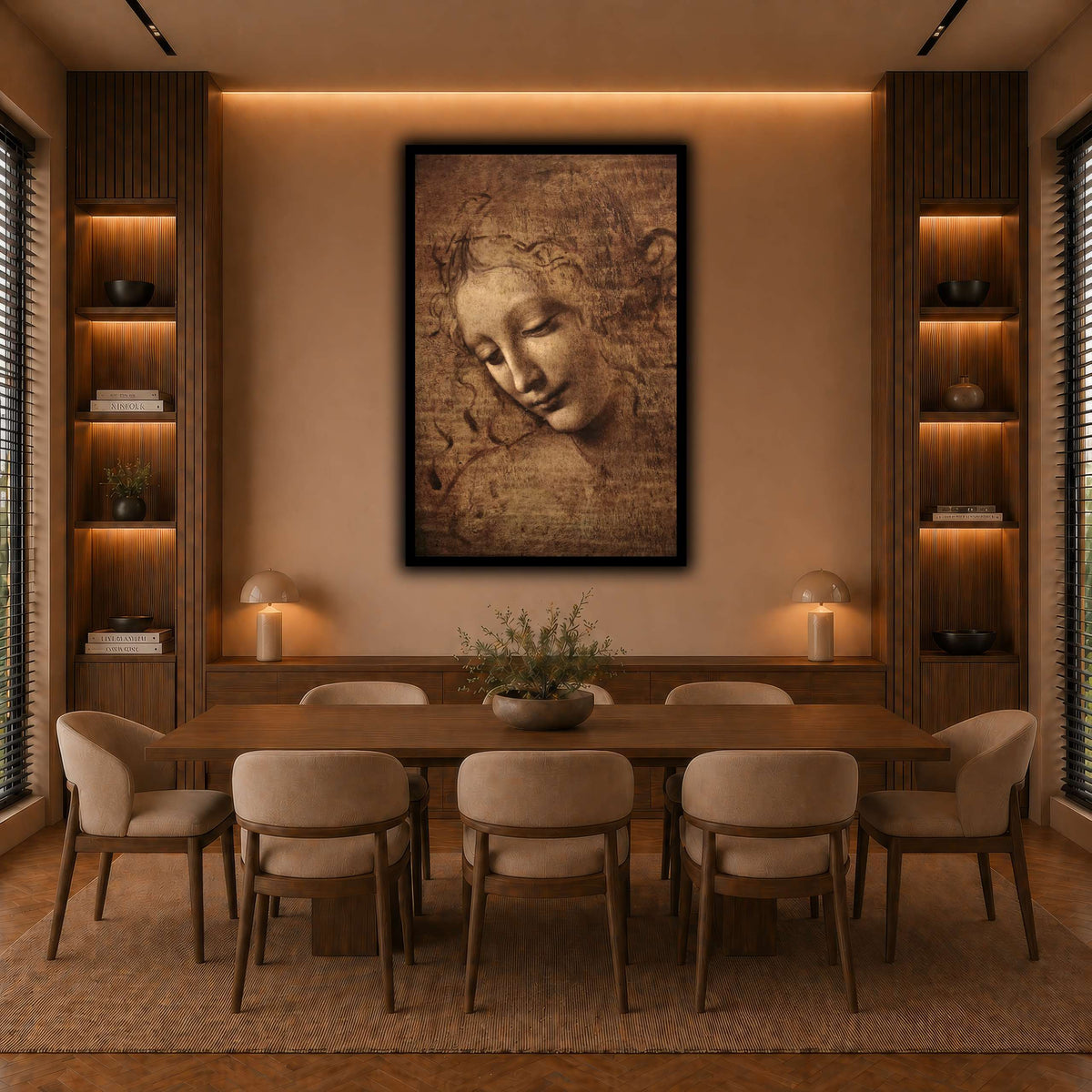 Leonardo_da_vinci_-_La_scapigliata warm-dining room