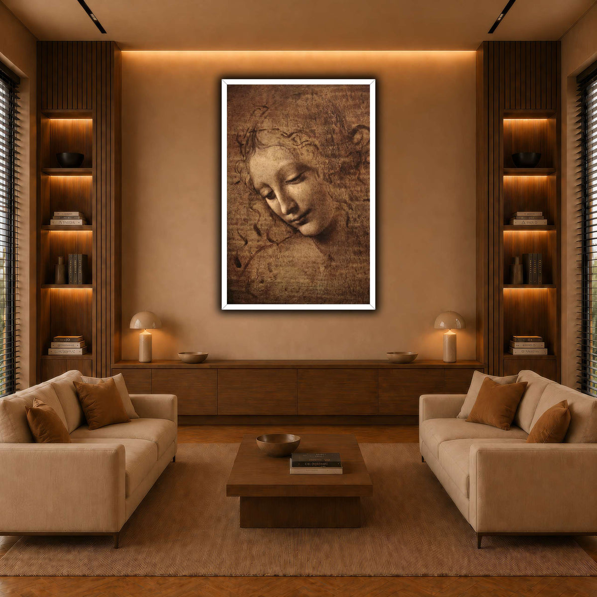 Leonardo_da_vinci_-_La_scapigliata warm-living-room
