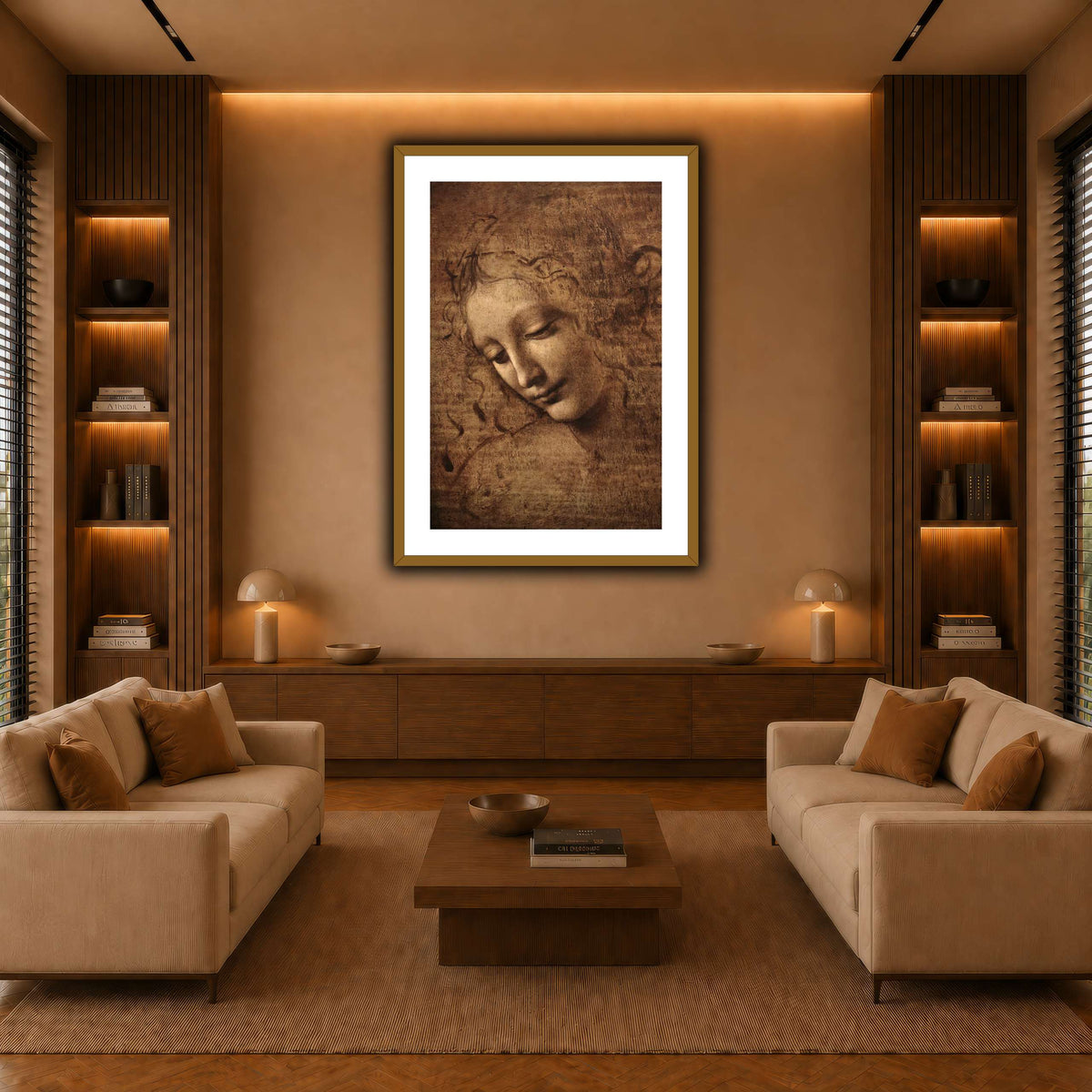 Leonardo_da_vinci_-_La_scapigliata warm-living-room