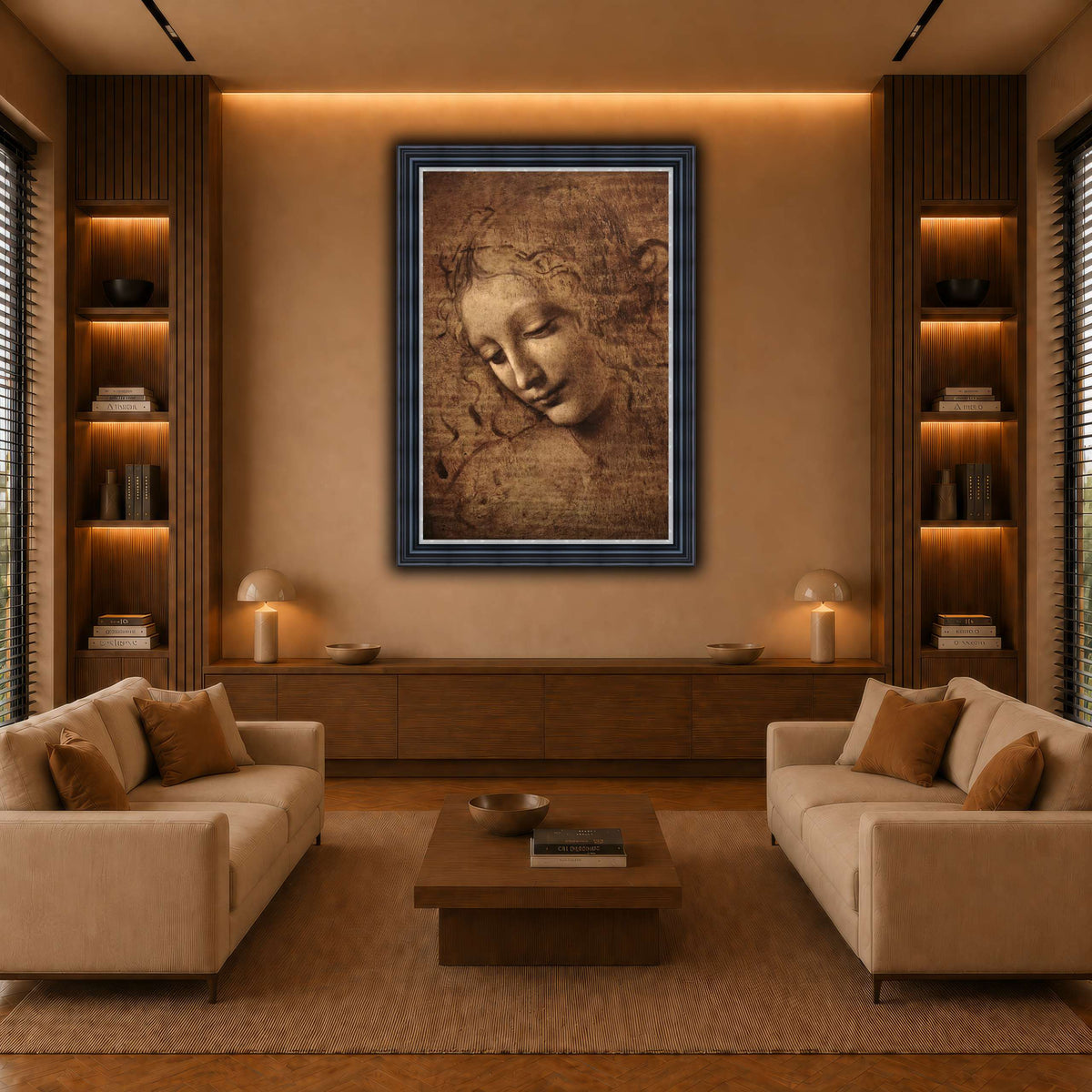 Leonardo_da_vinci_-_La_scapigliata warm-living-room