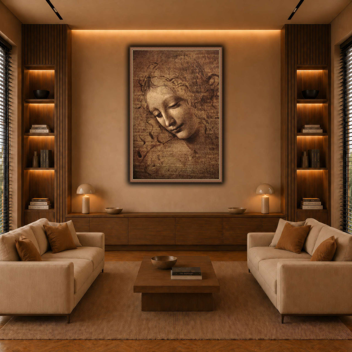 Leonardo_da_vinci_-_La_scapigliata warm-living-room