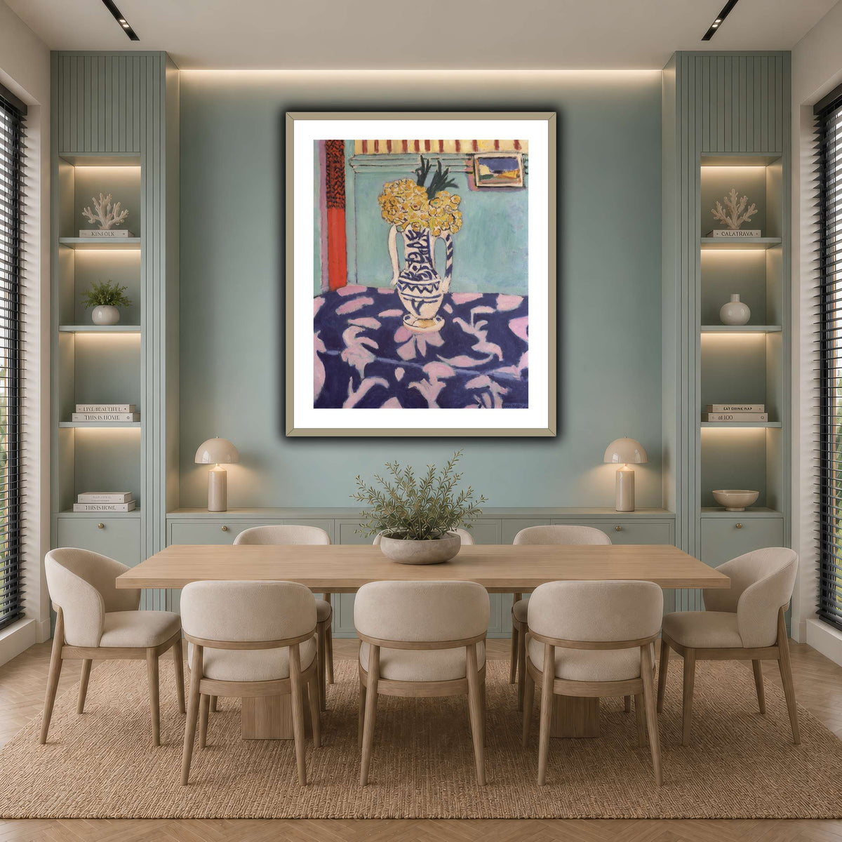 Les_coucous,_tapis_bleu_et_rose_Henri_Matisse cool-dining