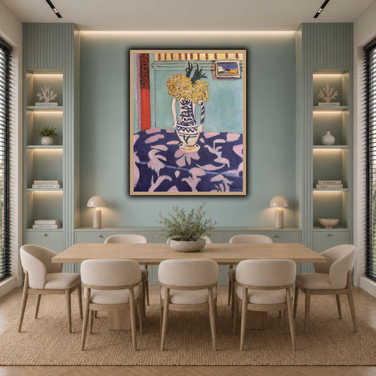 Les_coucous,_tapis_bleu_et_rose_Henri_Matisse cool-dining