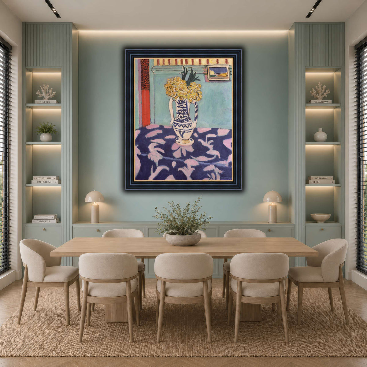 Les_coucous,_tapis_bleu_et_rose_Henri_Matisse cool-dining