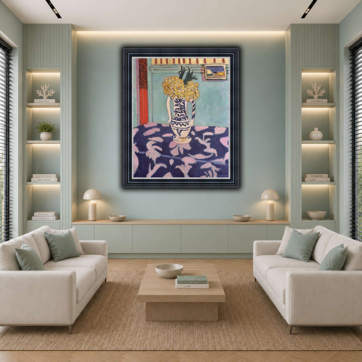 Les_coucous,_tapis_bleu_et_rose_Henri_Matisse cool-living room