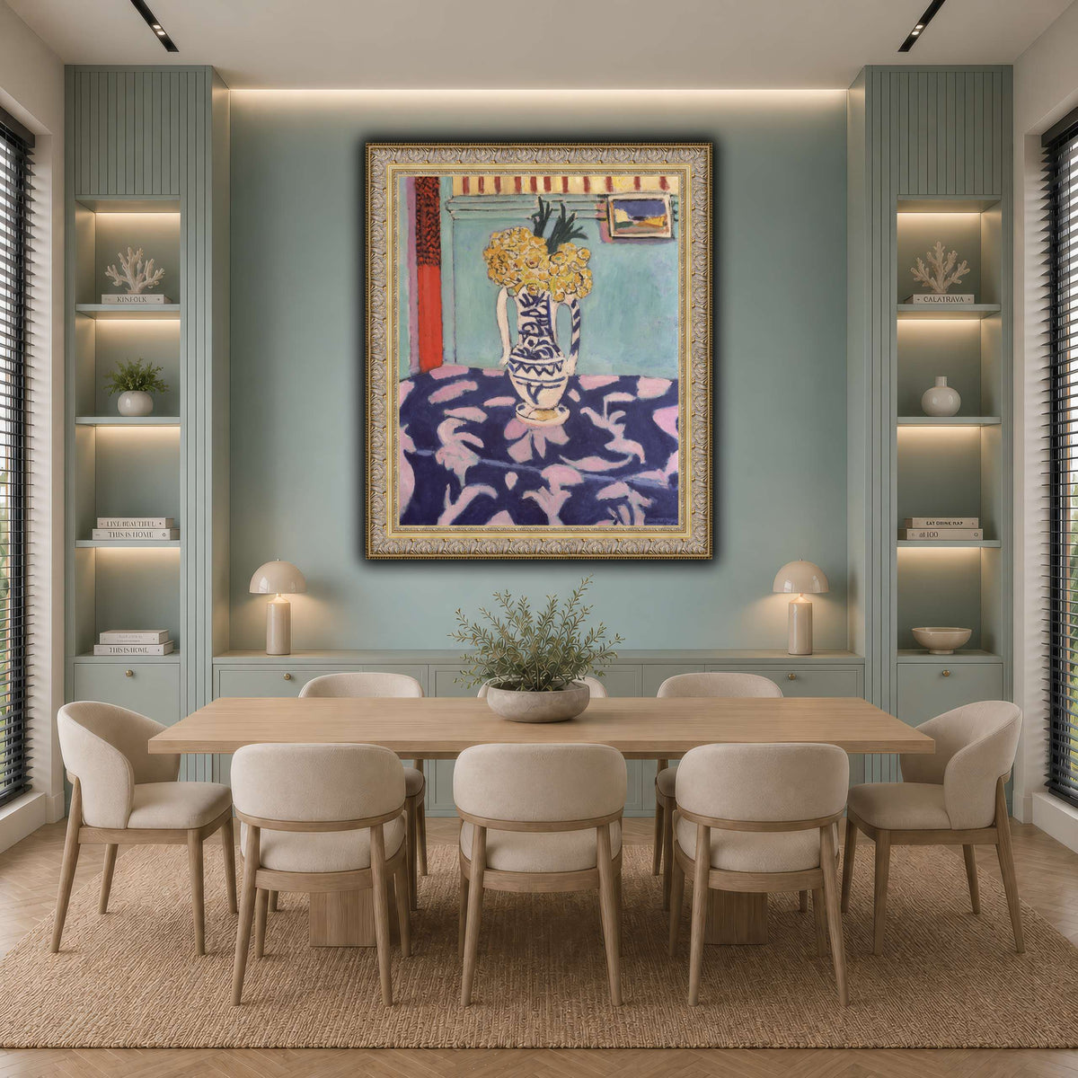 Les_coucous,_tapis_bleu_et_rose_Henri_Matisse cool-dining