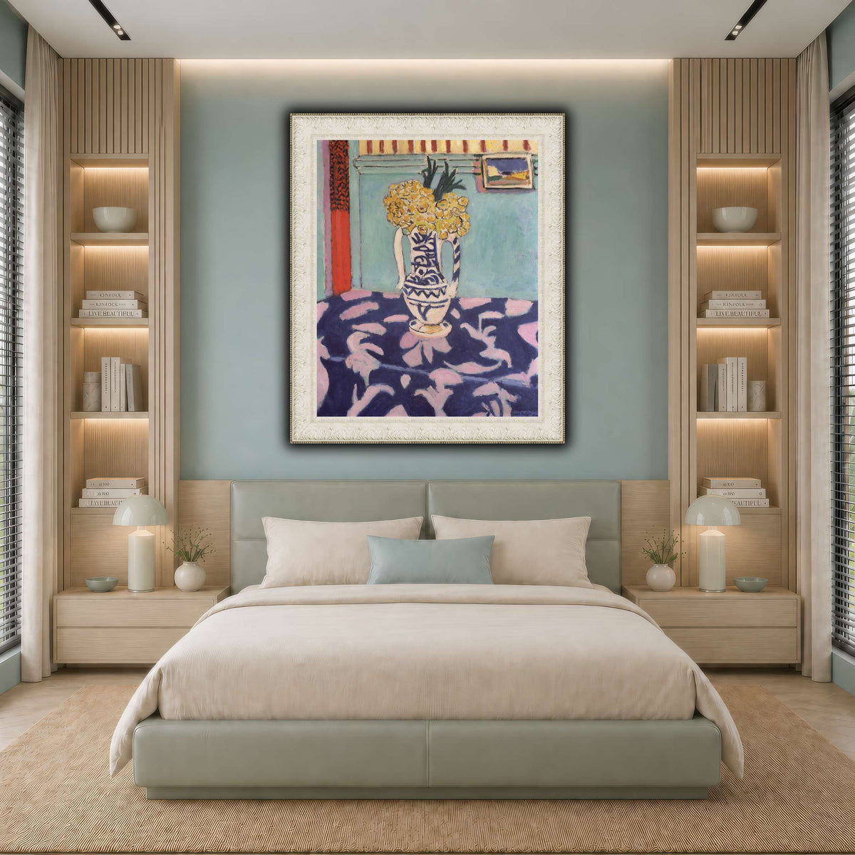 Les_coucous,_tapis_bleu_et_rose_Henri_Matisse cool-bedroom
