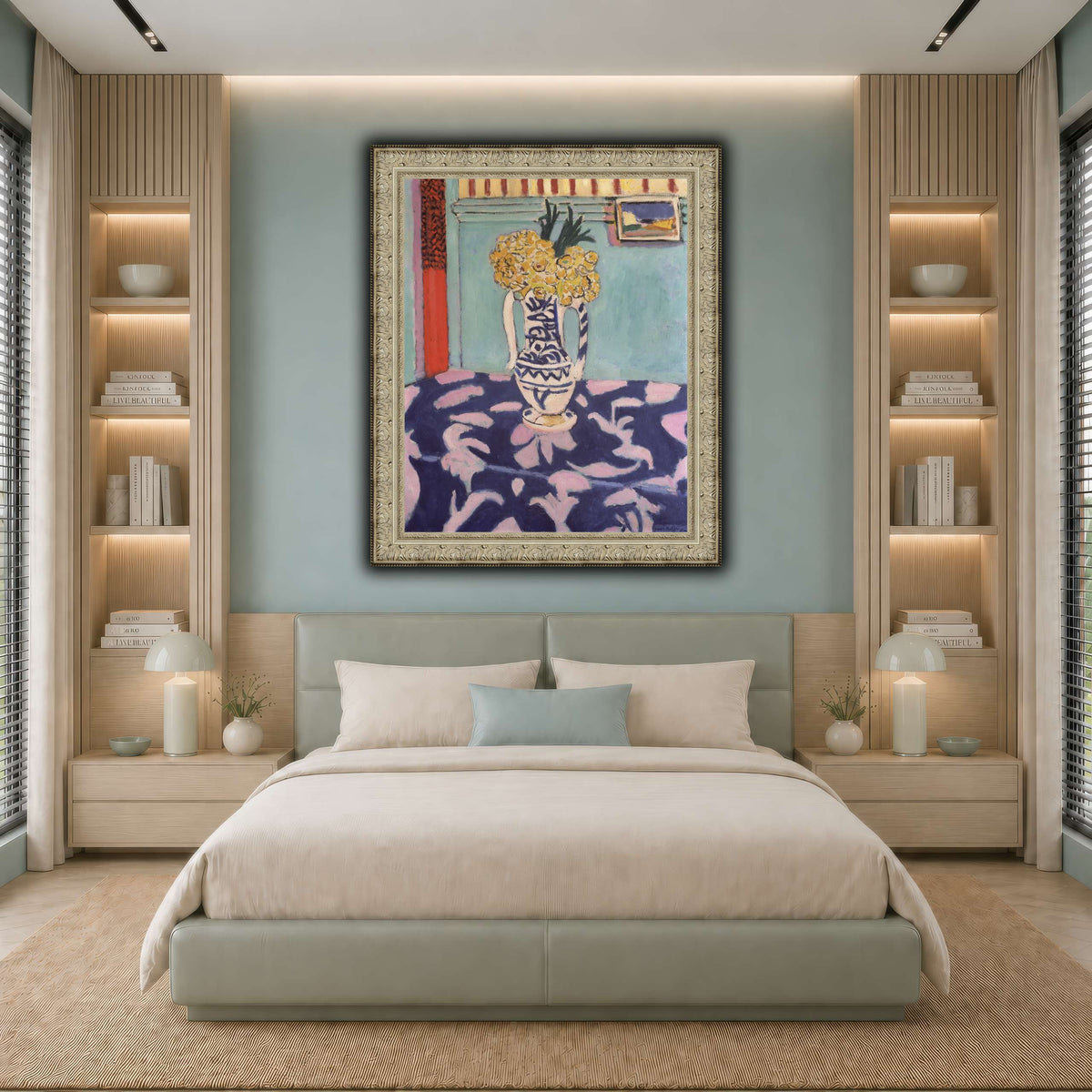 Les_coucous,_tapis_bleu_et_rose_Henri_Matisse cool-bedroom