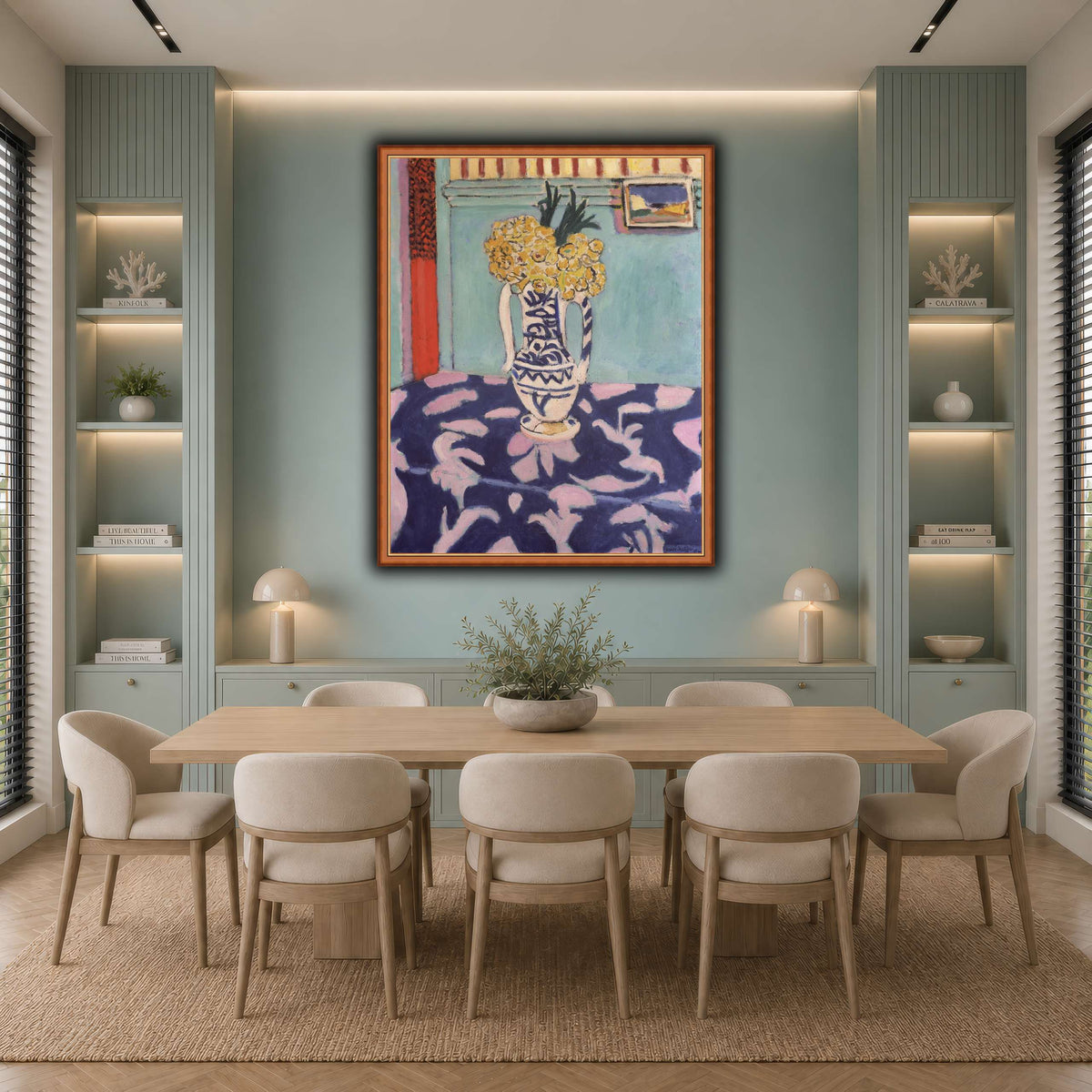 Les_coucous,_tapis_bleu_et_rose_Henri_Matisse cool-dining