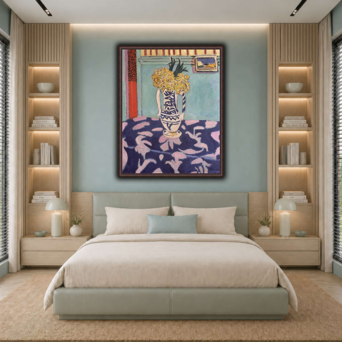 Les_coucous,_tapis_bleu_et_rose_Henri_Matisse cool-bedroom
