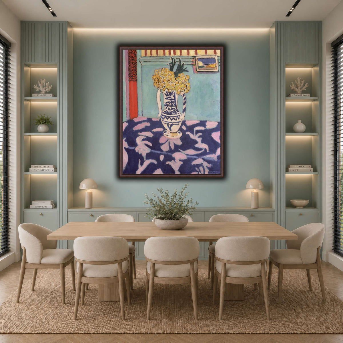 Les_coucous,_tapis_bleu_et_rose_Henri_Matisse cool-dining