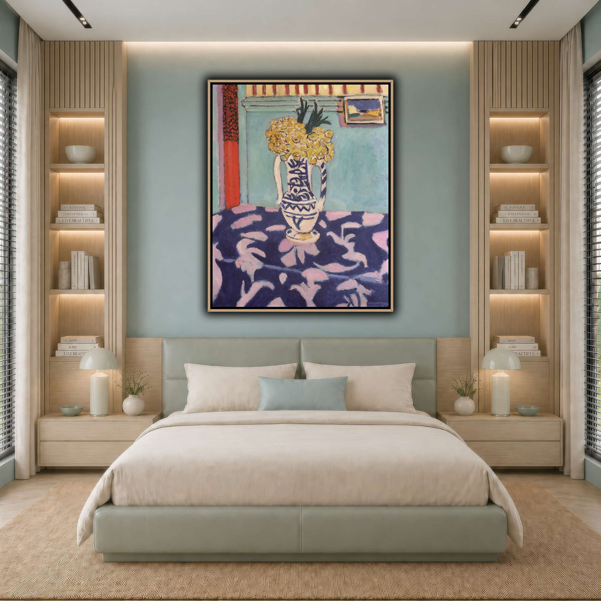 Les_coucous,_tapis_bleu_et_rose_Henri_Matisse cool-bedroom