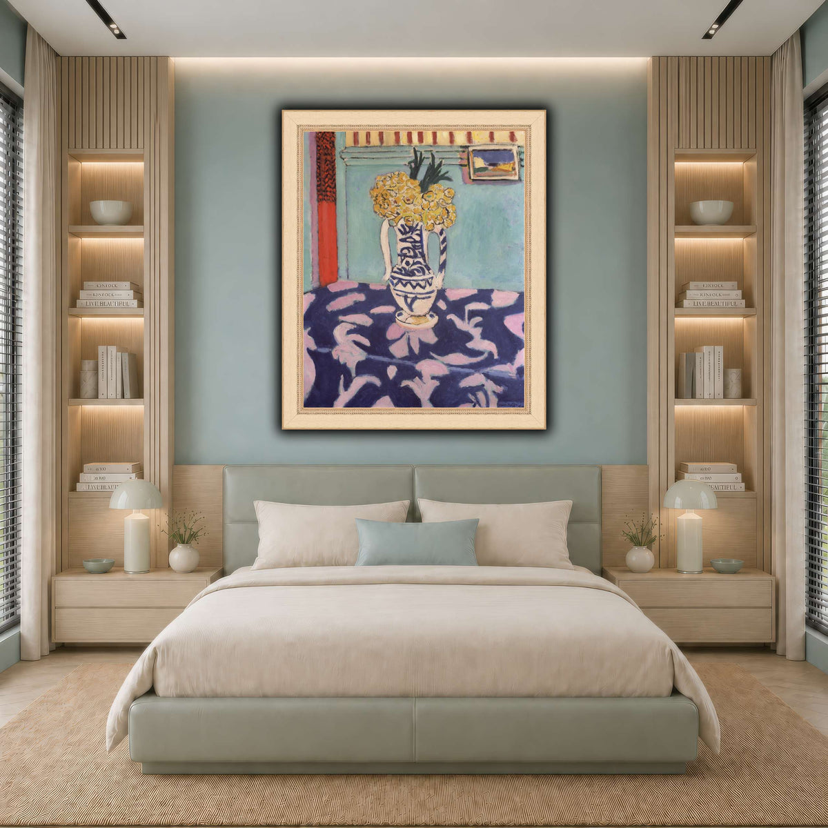 Les_coucous,_tapis_bleu_et_rose_Henri_Matisse cool-bedroom