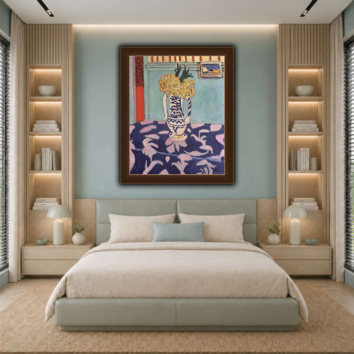 Les_coucous,_tapis_bleu_et_rose_Henri_Matisse cool-bedroom