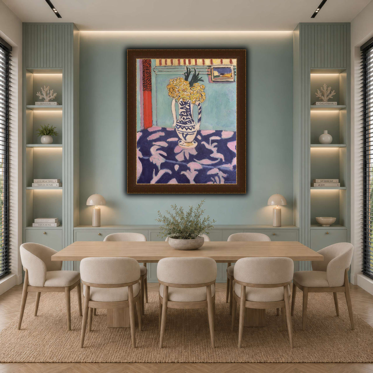 Les_coucous,_tapis_bleu_et_rose_Henri_Matisse cool-dining