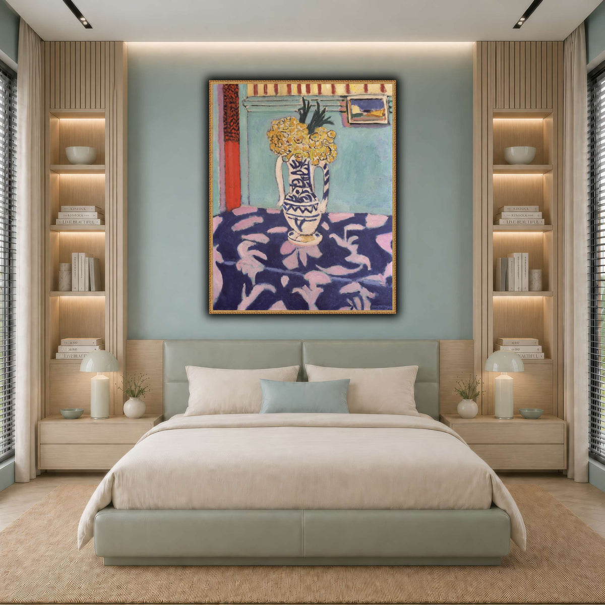 Les_coucous,_tapis_bleu_et_rose_Henri_Matisse cool-bedroom