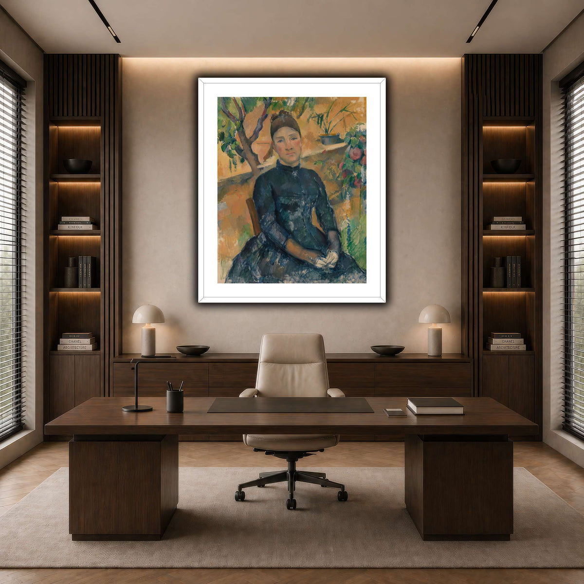 Madame_Cézanne__Paul_Cezanne dark neutral-office