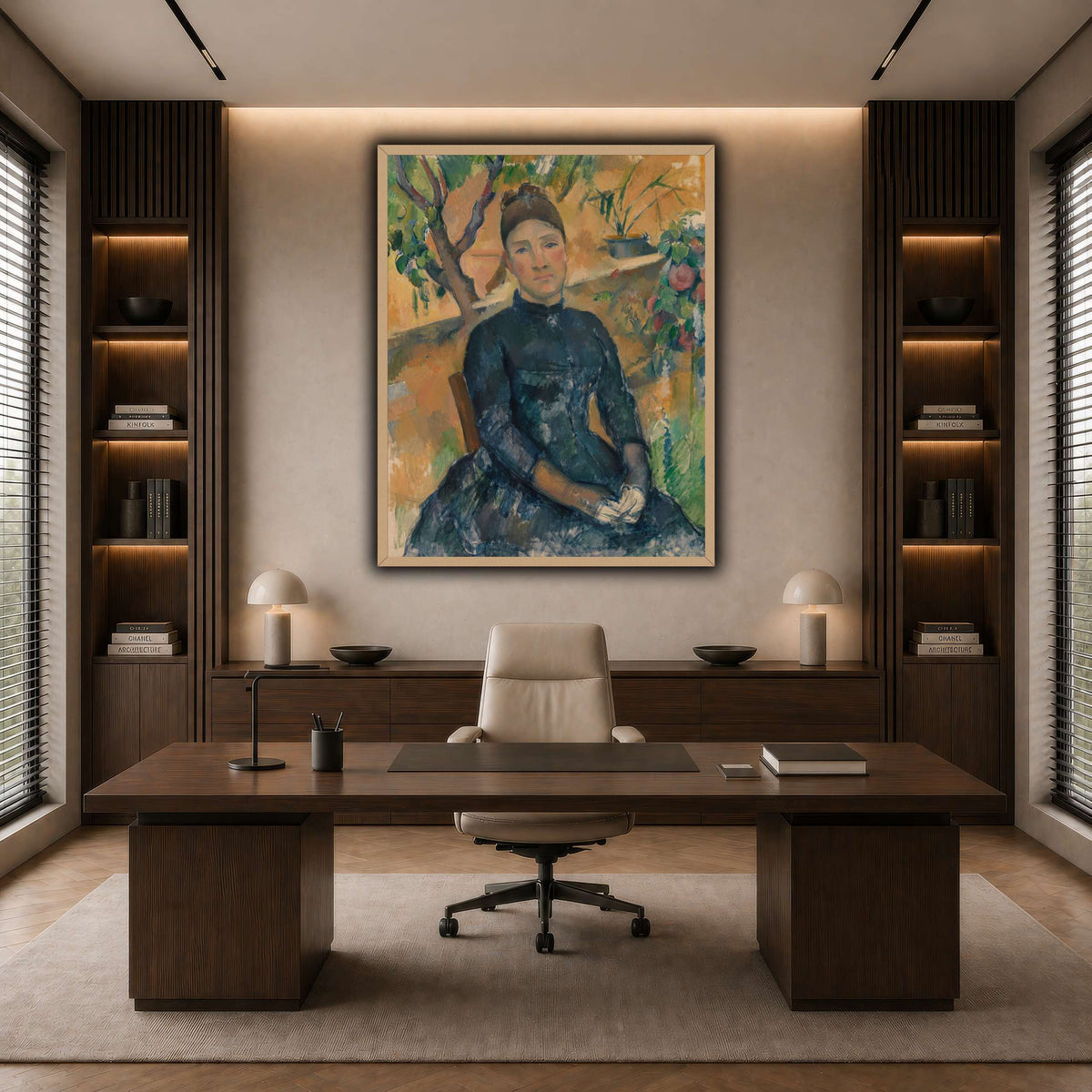 Madame_Cézanne__Paul_Cezanne dark neutral-office