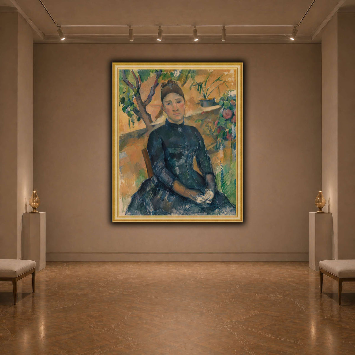 Madame_Cézanne__Paul_Cezanne dark neutral-agallery