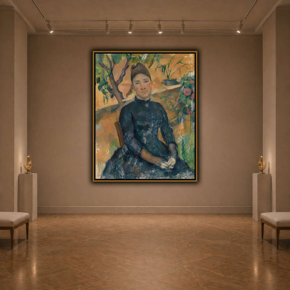 Madame_Cézanne__Paul_Cezanne dark neutral-agallery