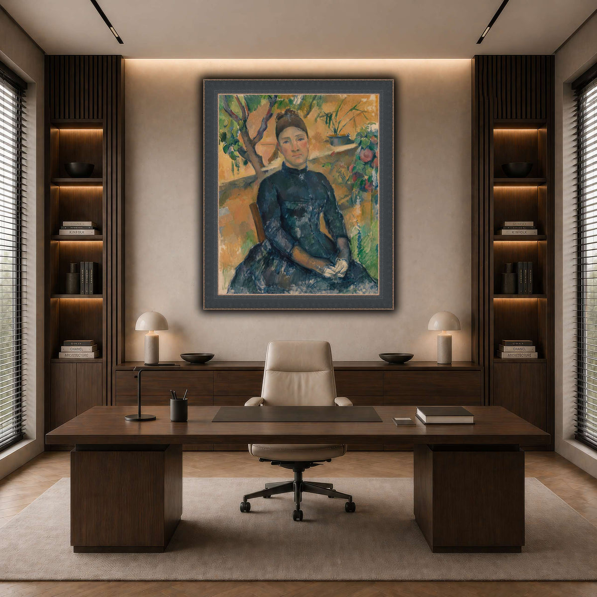 Madame_Cézanne__Paul_Cezanne dark neutral-office