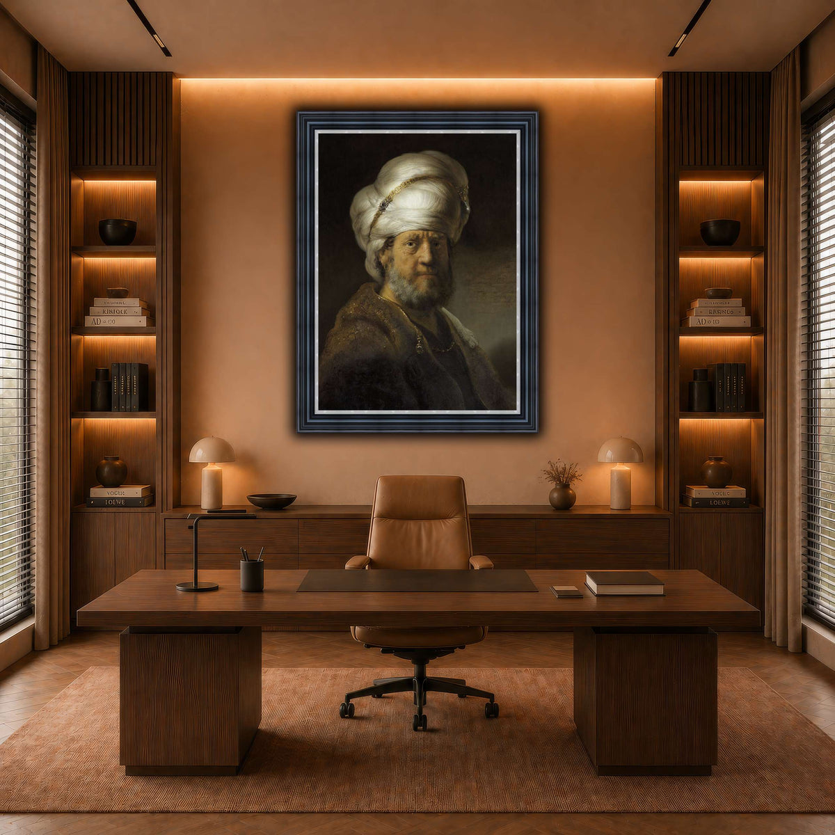 Man-in-Oriental-Clothing_Rembrandt-van-Rijn warm-office