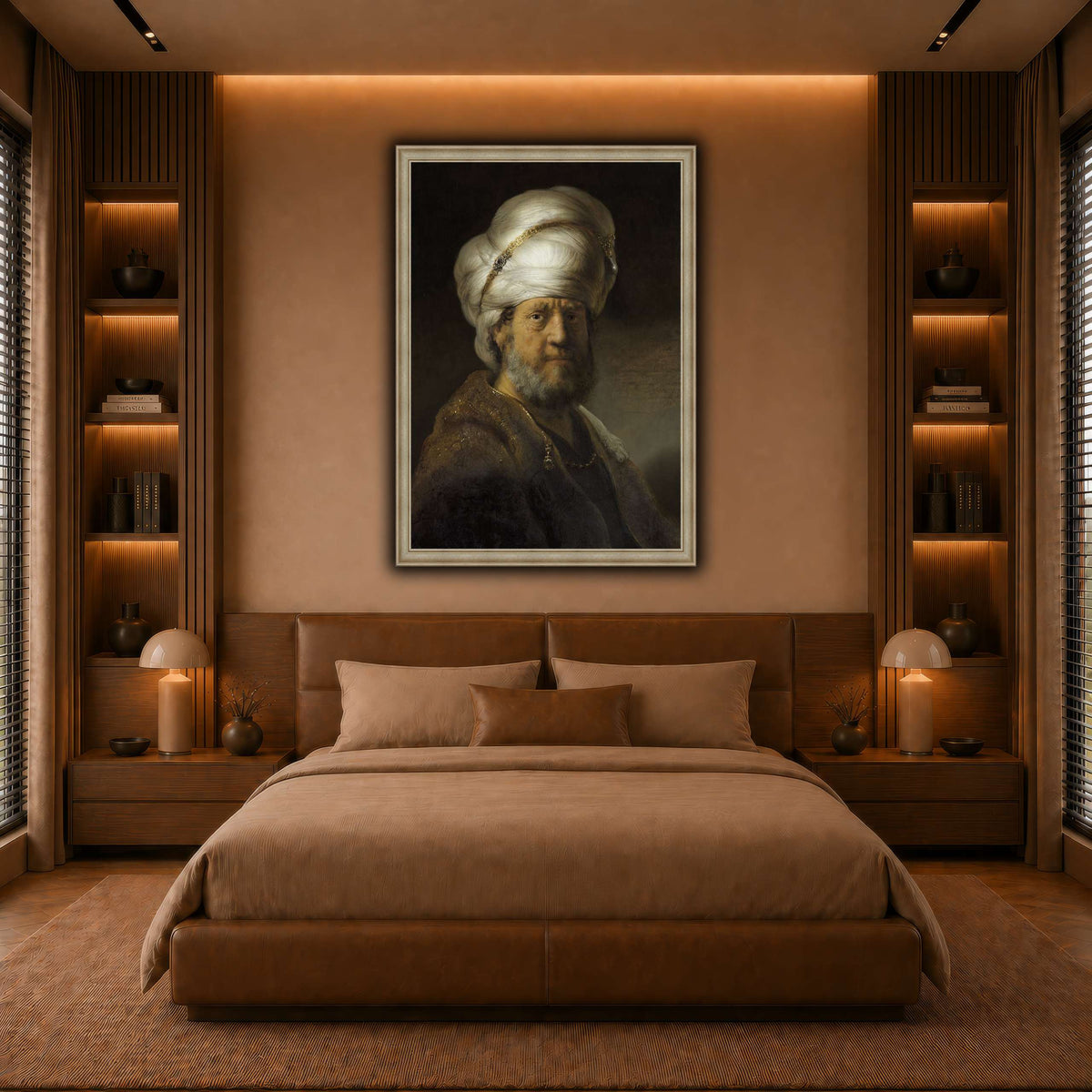Man-in-Oriental-Clothing_Rembrandt-van-Rijn warm-bedroom