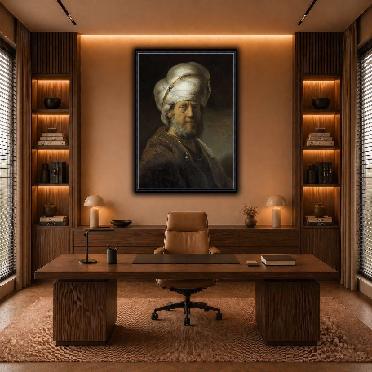 Man-in-Oriental-Clothing_Rembrandt-van-Rijn warm-office