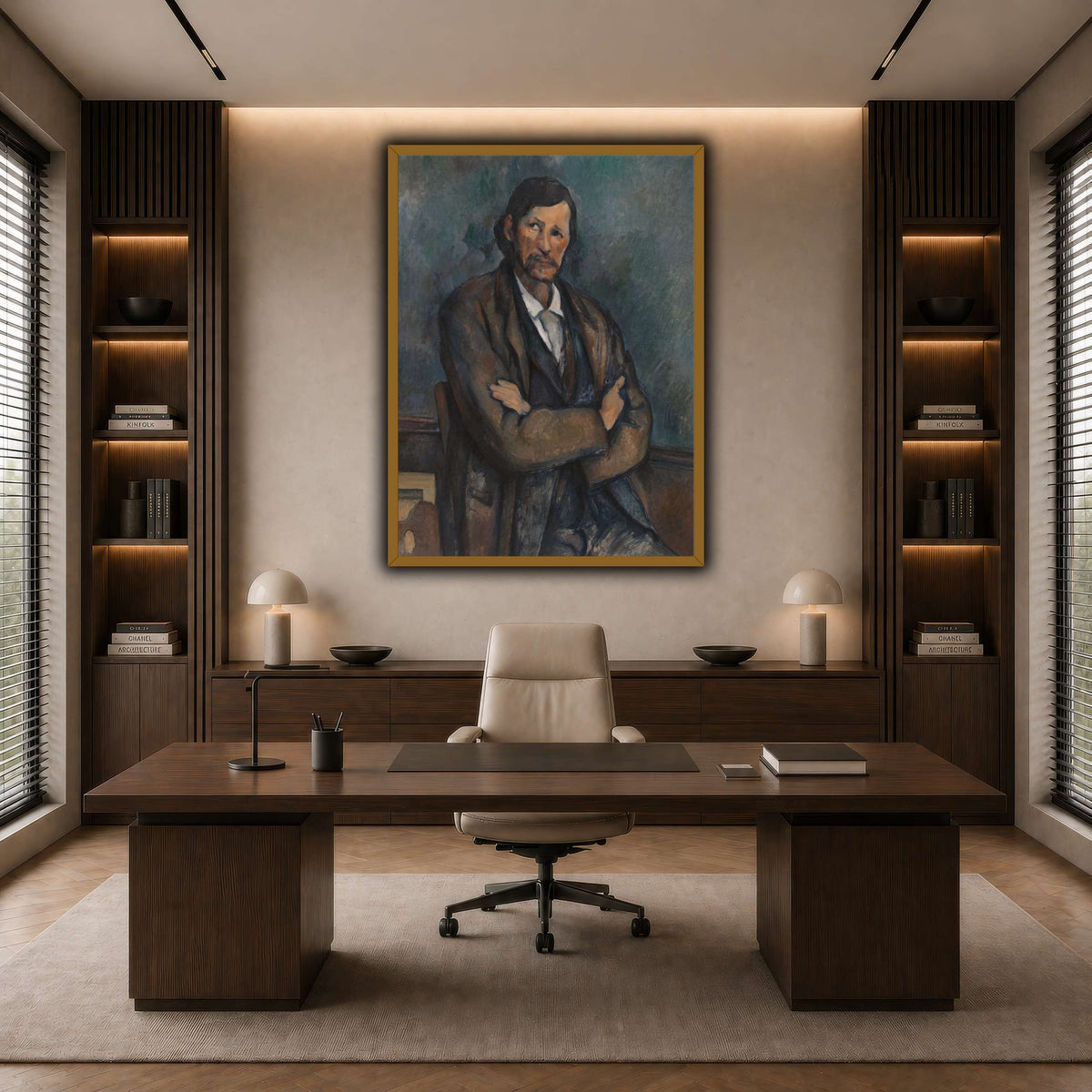 Man_With_Crossed_Arms_Paul_Cezanne dark neutral-office