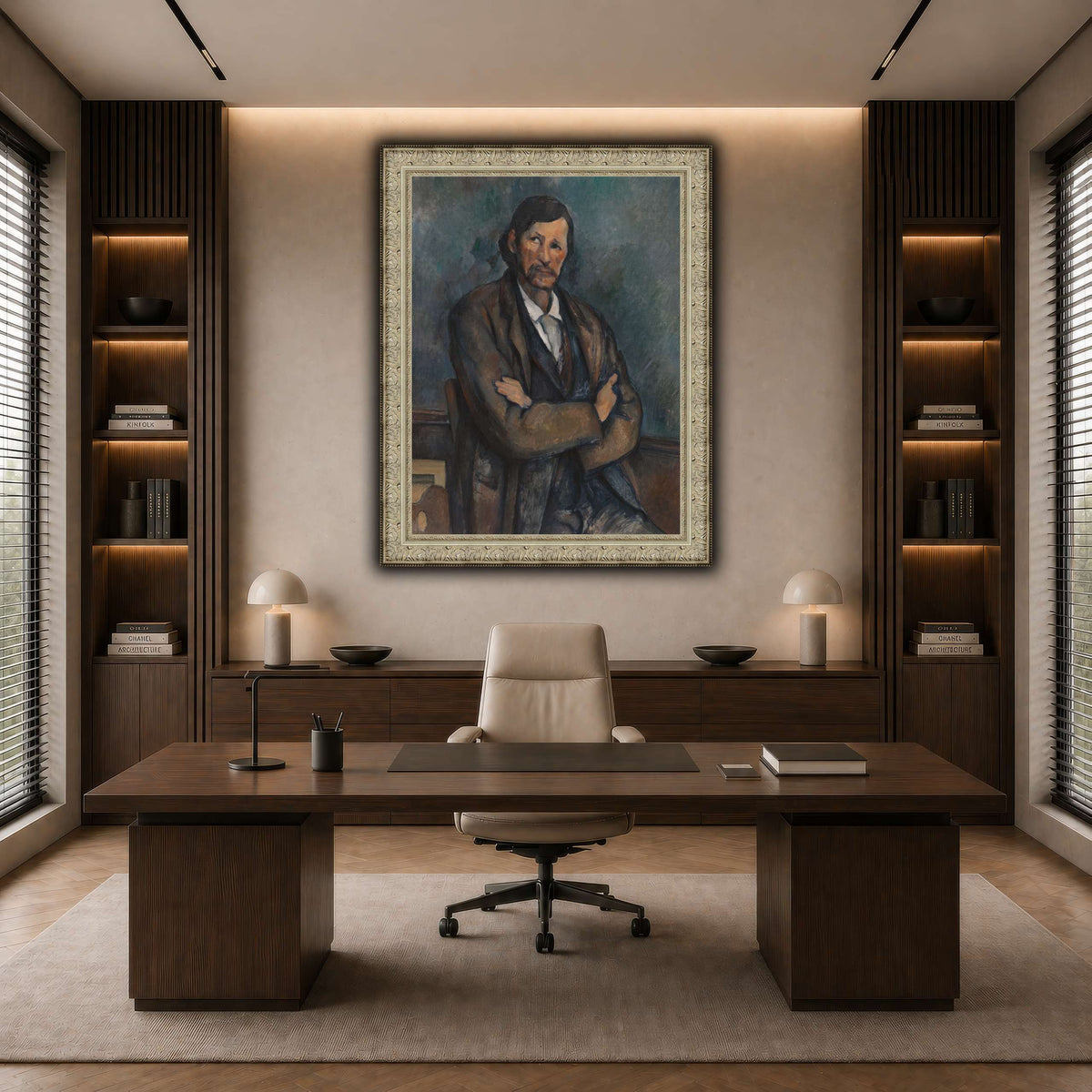 Man_With_Crossed_Arms_Paul_Cezanne dark neutral-office