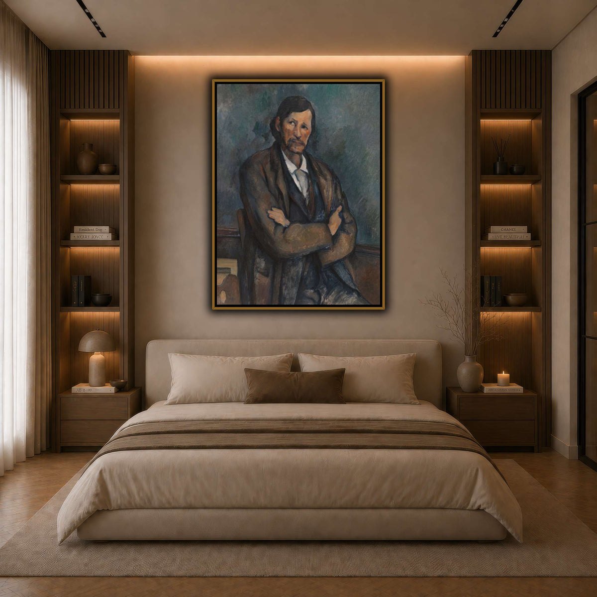 Man_With_Crossed_Arms_Paul_Cezanne dark neutral-bedroom