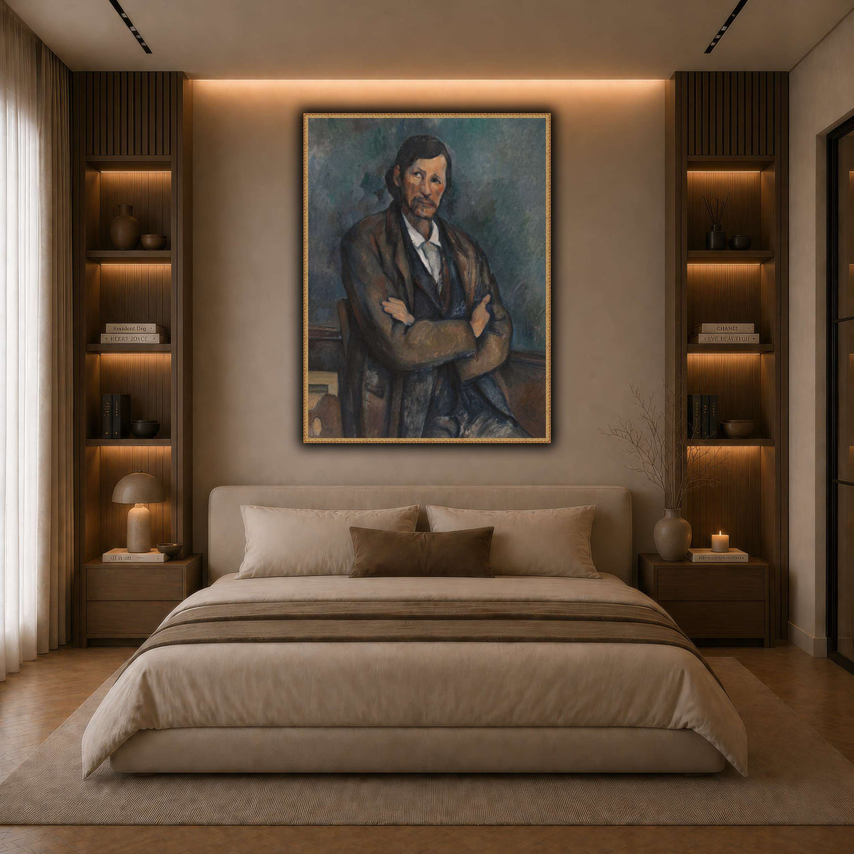 Man_With_Crossed_Arms_Paul_Cezanne dark neutral-bedroom