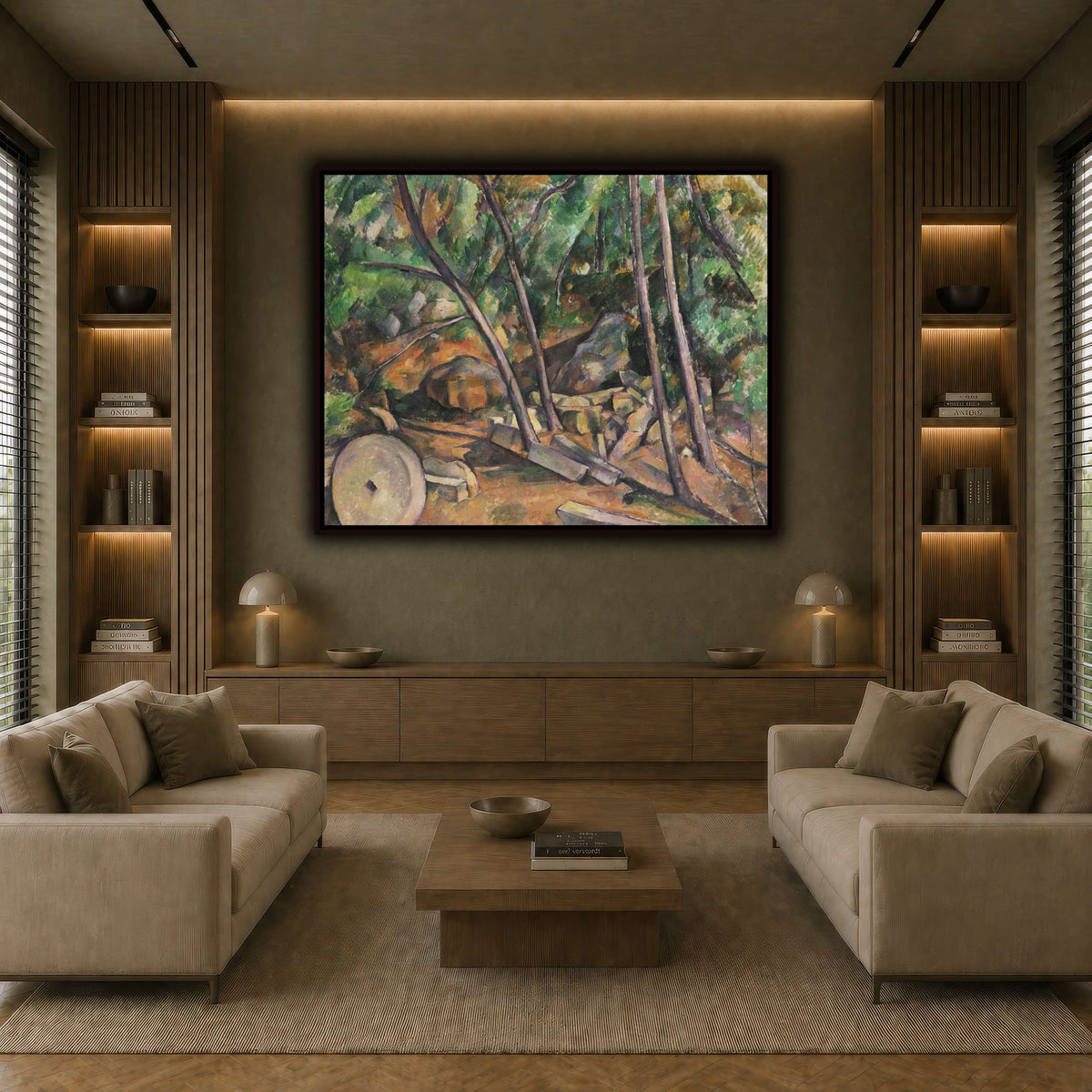 Millstone_in_the_Park_of_the_Château_Paul_Cezanne earth-living room