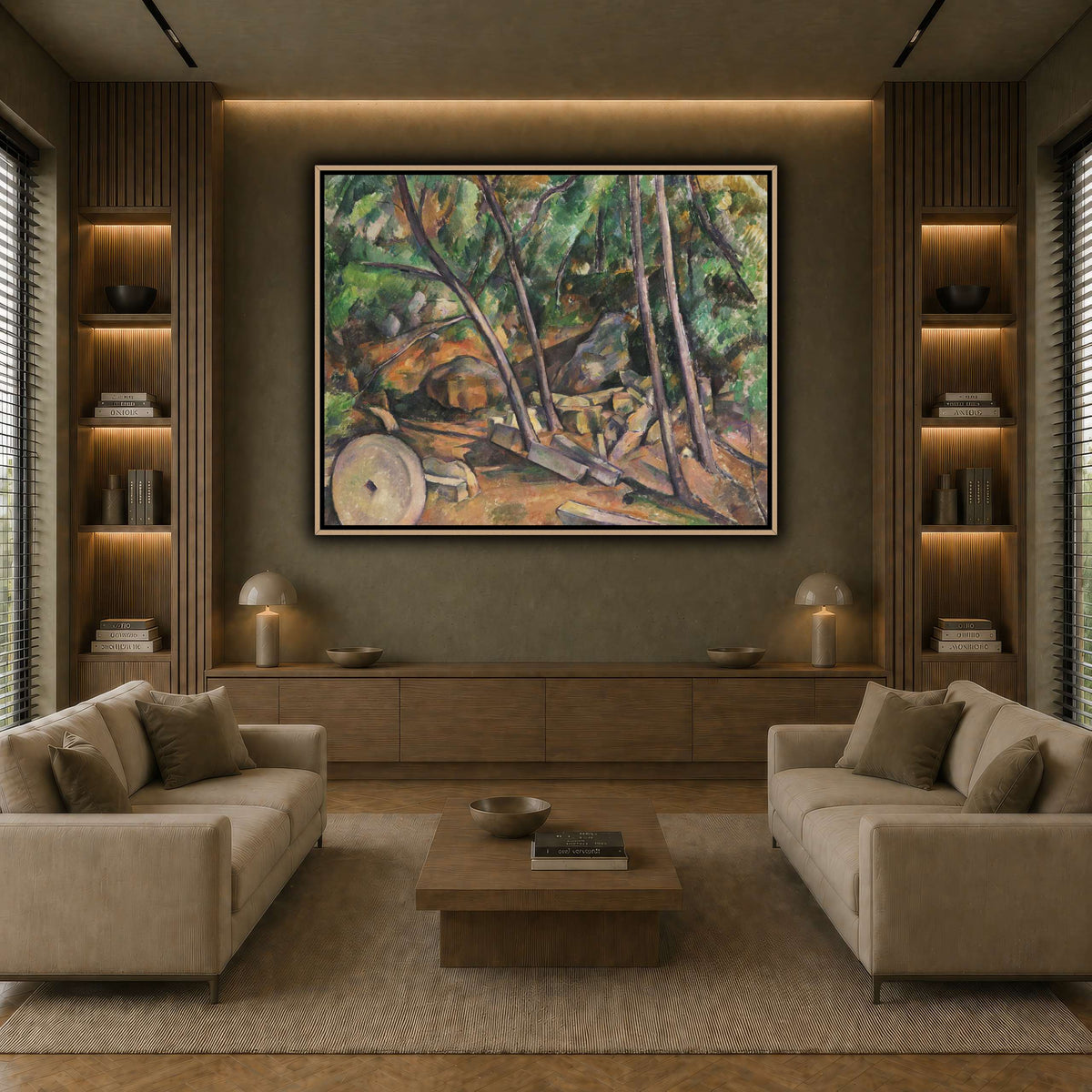 Millstone_in_the_Park_of_the_Château_Paul_Cezanne earth-living room