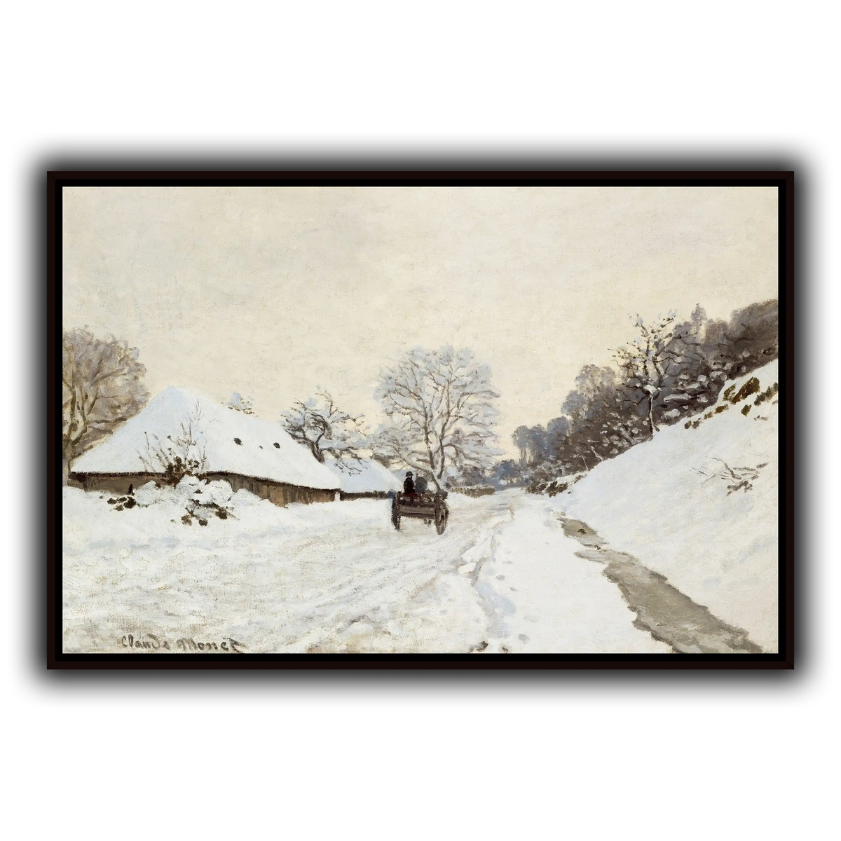 Monet,_A_Cart_on_the_Snowy_Road_at_Honfleur_(1865_or_1867)