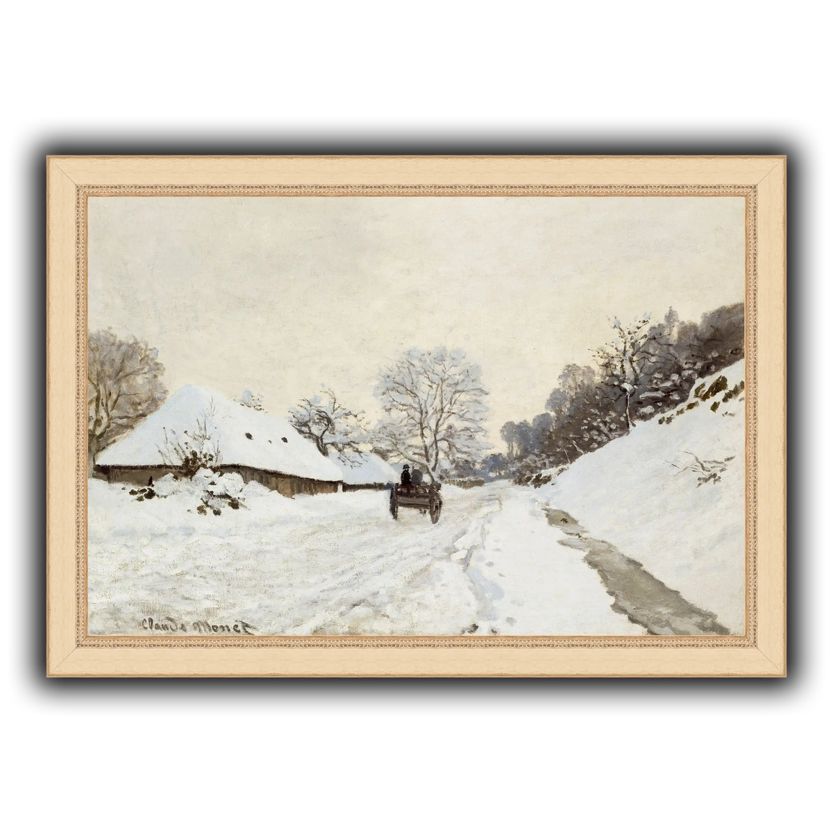 Monet,_A_Cart_on_the_Snowy_Road_at_Honfleur_(1865_or_1867)