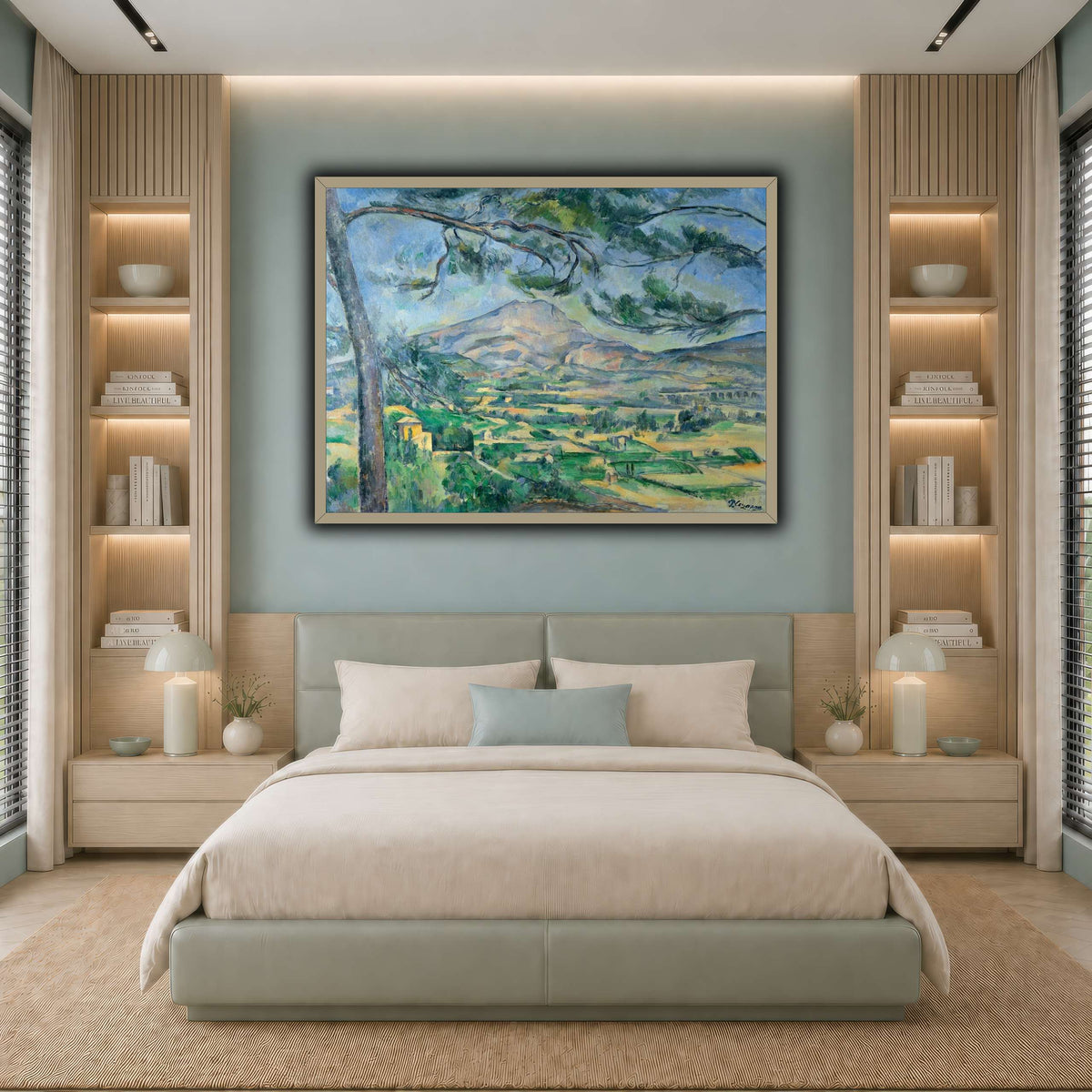 Mont_Sainte-Victoire_with_Large_Pine_by_Paul_Cezanne cool-bedroom