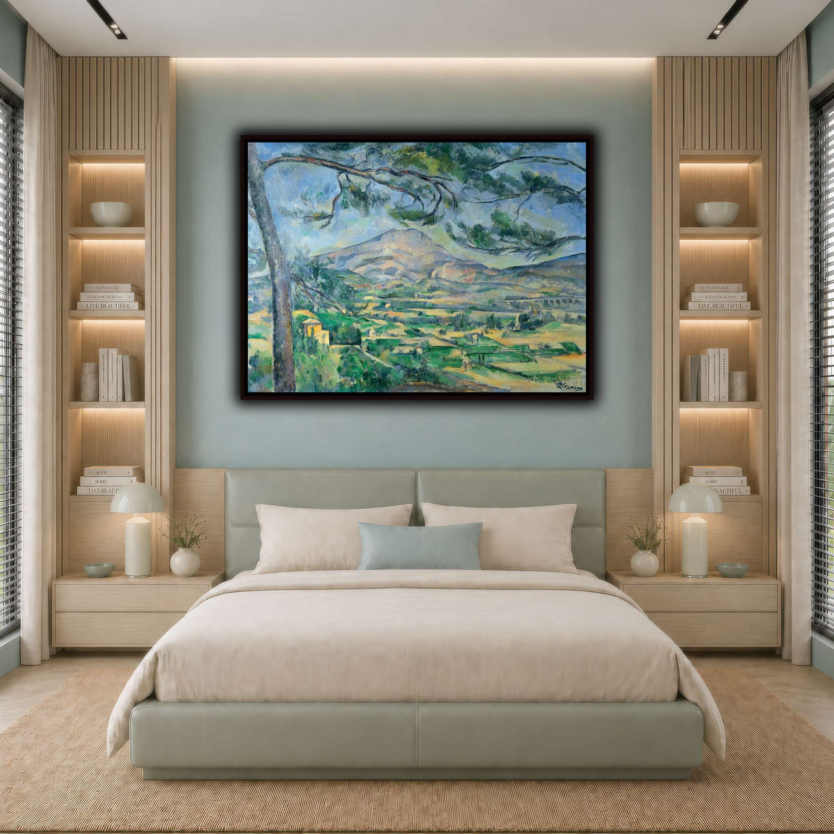 Mont_Sainte-Victoire_with_Large_Pine_by_Paul_Cezanne cool-bedroom