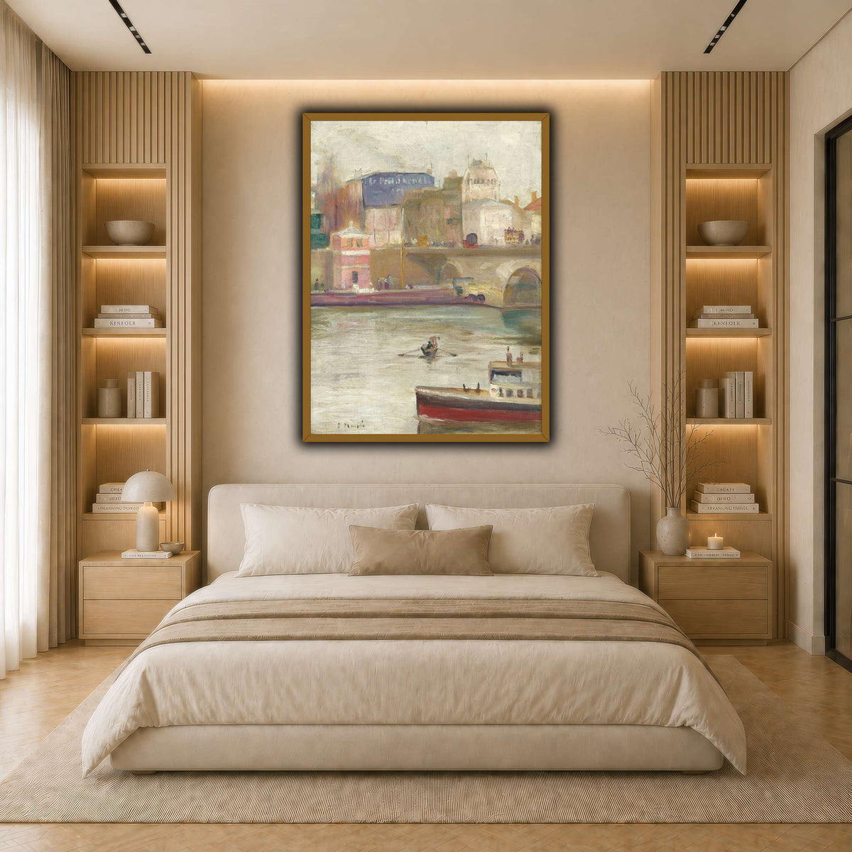 Munch_-_The_Seine_at_Saint-Cloud light neutral- bedroom
