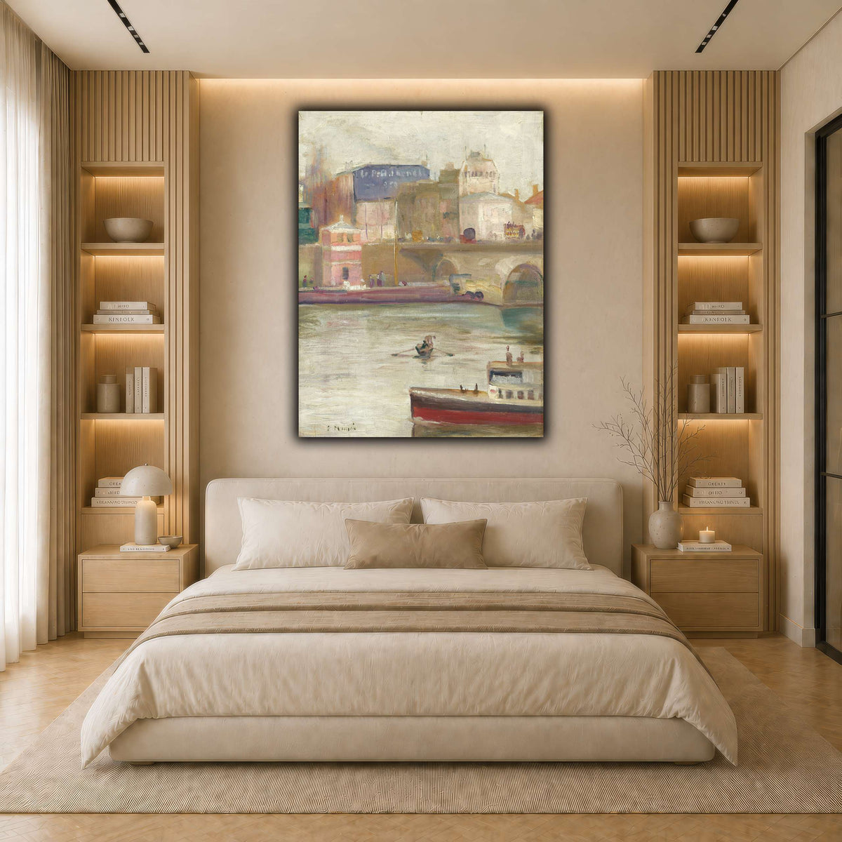Munch_-_The_Seine_at_Saint-Cloud light neutral- bedroom