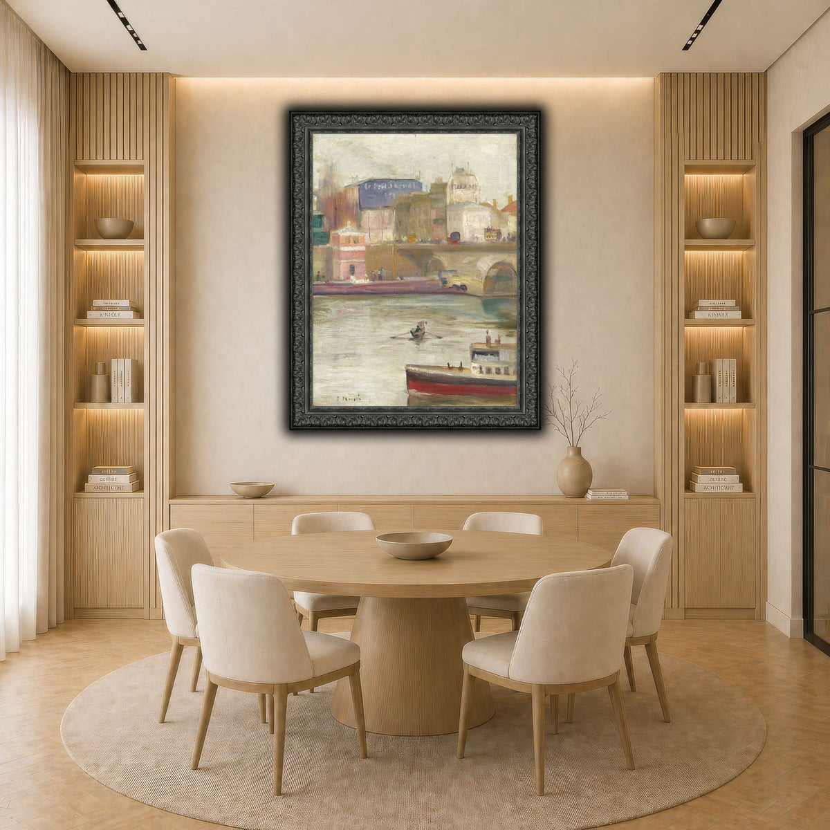 Munch_-_The_Seine_at_Saint-Cloud light neutral-dining room