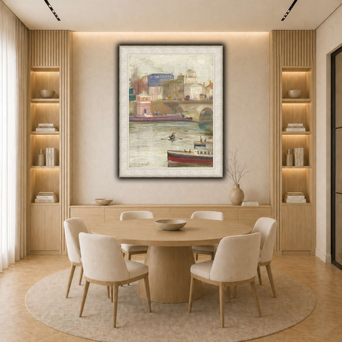 Munch_-_The_Seine_at_Saint-Cloud light neutral-dining room