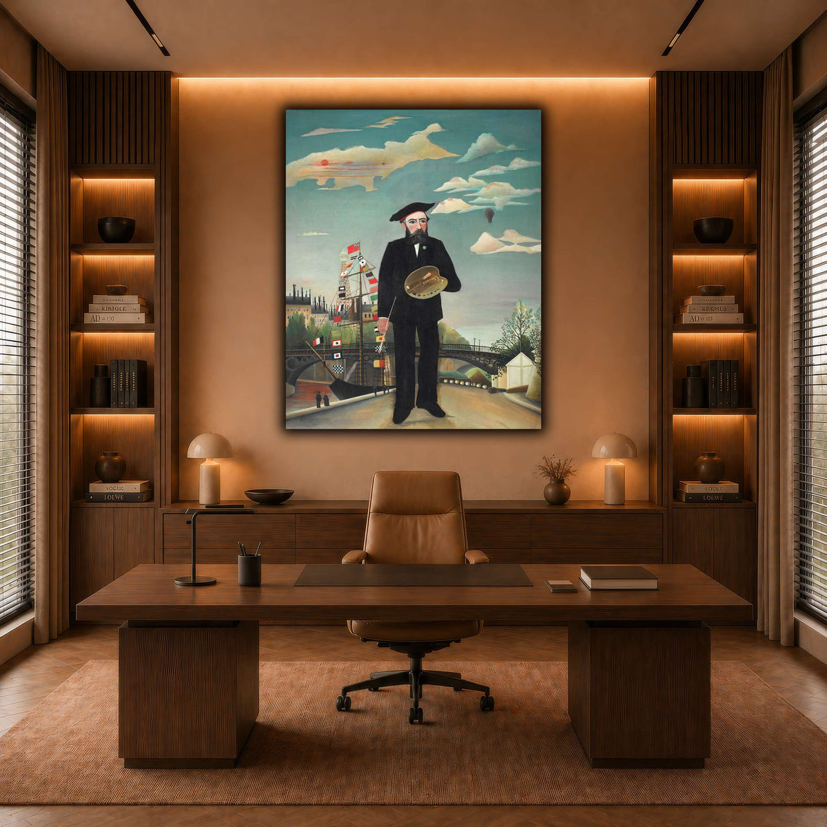 Myself-Portrait-Landscape-1890_Henri-Rousseau warm-office
